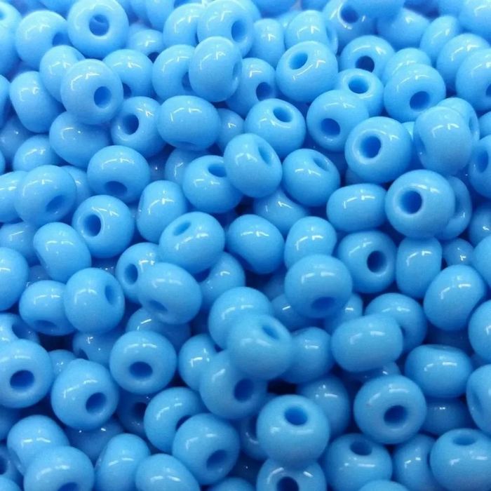 Miçanga Asmara Fosca Azul Turquesa 63020 - 6/0(4,1mm) 500g