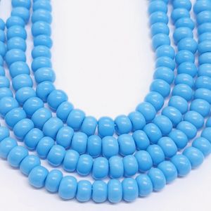 1Fio Miçanga Asmara Fosca Azul Turquesa 63020 - 6/0(4,1mm) Aprox. 430Peças