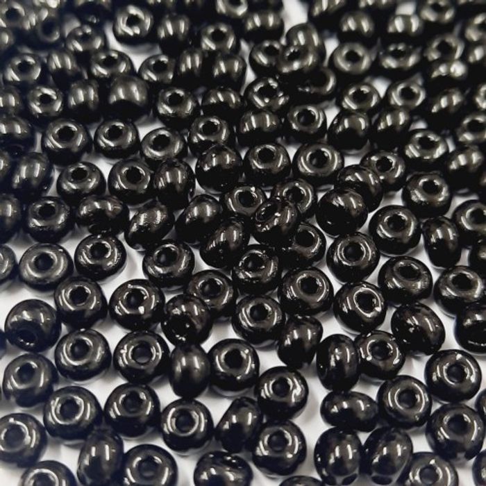 Miçanga Asmara Fosca Preto 23980 - 6/0(4,1mm) 500g