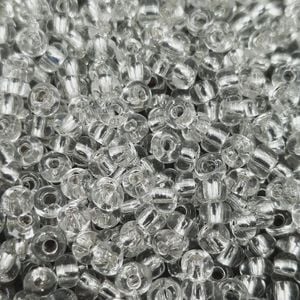 Miçanga Asmara Transparente Prata 78102 - 6/0(4,1mm) 500g
