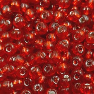 Miçanga Asmara Transparente Cristal Vermelho 97070 - 6/0(4,1mm) 500g