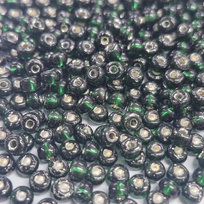 Miçanga Asmara Transparente Verde Escuro 57150 - 6/0(4,1mm) 500g