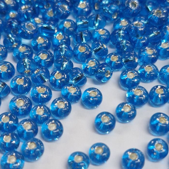 Miçanga Asmara Transparente Azul 67010 - 6/0(4,1mm) 500g