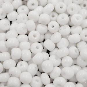Miçanga Asmara Fosca Branco 03050 - 6/0(4,1mm) 25g Aprox. 300 peças