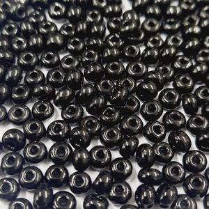 Miçanga Asmara Fosca Preto 23980 - 6/0(4,1mm) 25g Aprox. 300 Peças