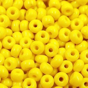 Miçanga Asmara Fosca Amarelo 83110 - 6/0(4,1mm) 25g Aprox. 300 Peças
