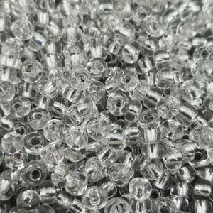 Miçanga Asmara Transparente Prata 78102 - 6/0(4,1mm) 25g
