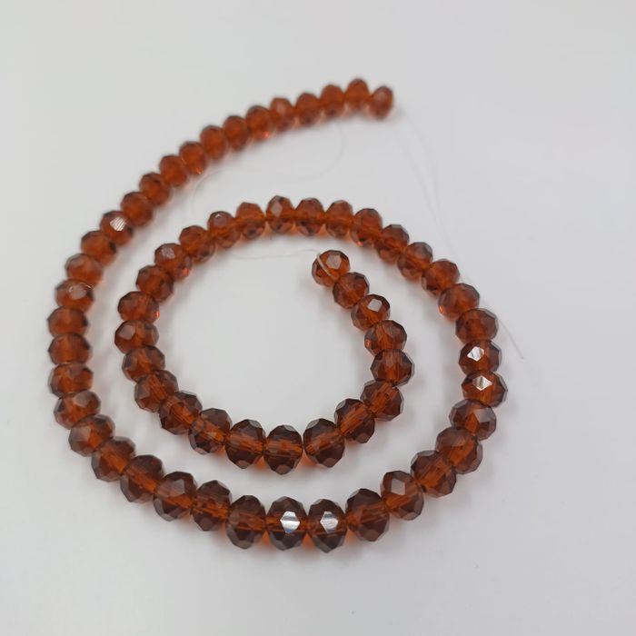 Fio 8mm Fosco Marrom - Aprox. 60 Peças