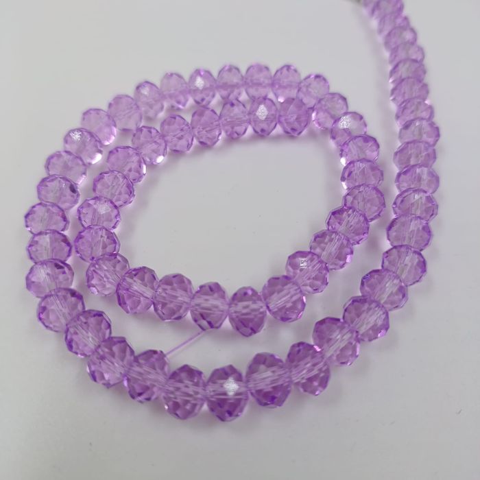 Fio 8mm Fosco Lilas - Aprox. 60 Peças