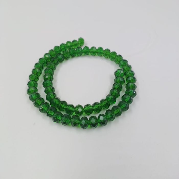Fio 8mm Fosco Verde Escuro - Aprox. 60 Peças