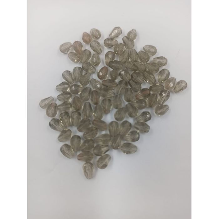 Pingente Tcheco Gota Cinza 40010 - 7x5mm - 1200 Peças