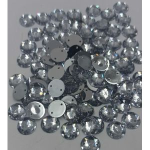 Redondo Acrílico Cristal com Furo - 12mm 500g