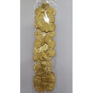 Pingente Moedas 20mm Dourada 7 Estrelas - 50 Peças 
