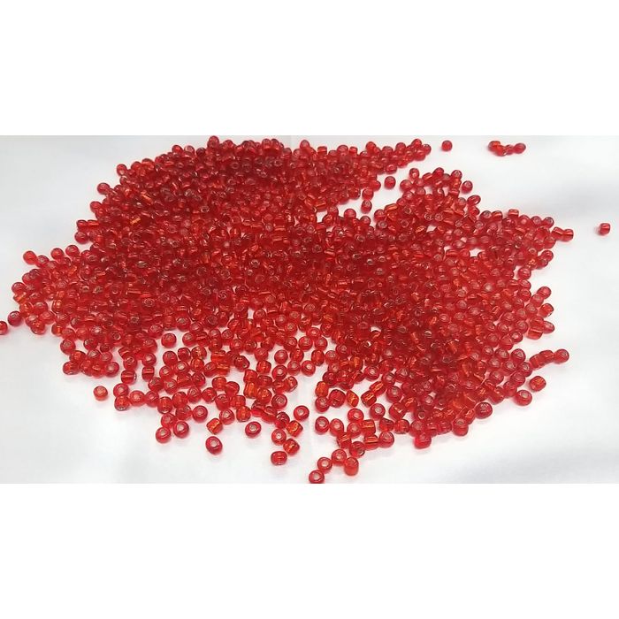 Miçanga Chinesa Fancy 6/0 T Vermelho 450 Gramas