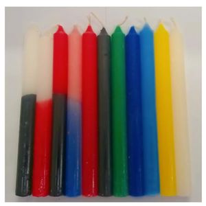 Vela Palito 17mm Cores Diversas 29G 100% Parafina Pura - 01 Peça