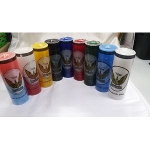 Vela 7 dias 50mm Cores Diversas 250G 100% Parafina Pura - 01 Peça