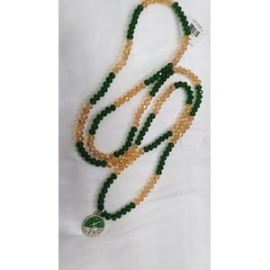 Guia Oxossi Verde/Topazio AB 60cm - 01 Peça