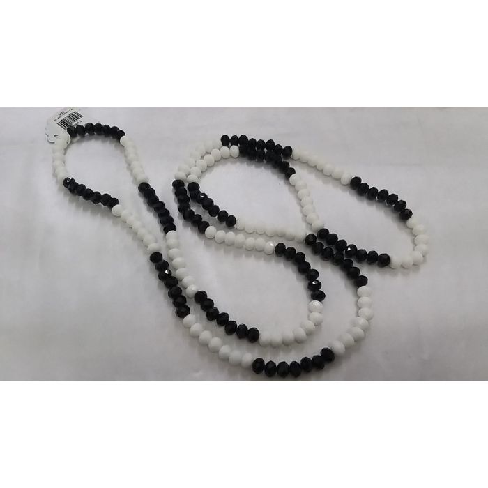 Guia Branca e Preta 60cm - 01 Peça