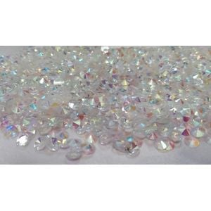 CHATON REDONDO S/C 6MM AB TRANS RESINA 660PECAS