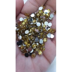 Strass Elegance Base Reta Sem Cola Light Colorado Topázio - SS20(4,60-4,80mm) 1.440 Peças