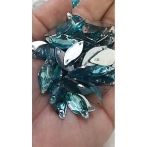 FOLHA ELEGANCE 2F 9X20MM T AQUAMARINE 100 PEÇAS