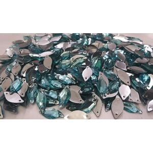 FOLHA ELEGANCE 2F 9X20MM T AQUAMARINE 100 PEÇAS