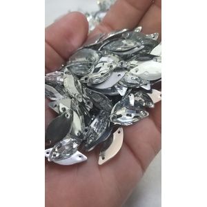 FOLHA ELEGANCE 2F 9X20MM CRISTAL 100 PEÇAS