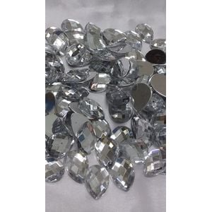 CHATON GOTA S/C 10X14MM CRISTAL 100PECAS