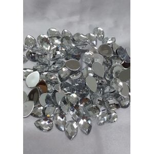 CHATON GOTA S/C 10X14MM CRISTAL 100PECAS