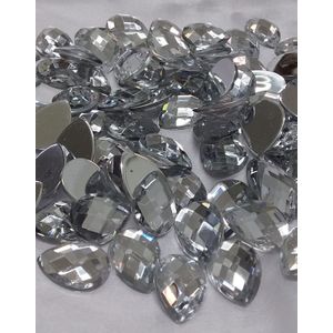 CHATON GOTA S/C 10X14MM CRISTAL 100PECAS