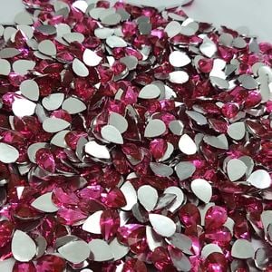 GOTA ELEGANCE S/F 7X10MM T ROSA 100PECAS