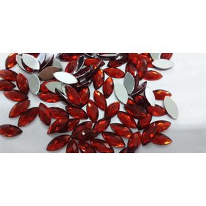NAVETE ACRILICA S/F 7X15 T VERMELHO 100PECAS