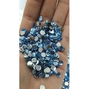 CHATON REDONDO S/C 6MM T AZUL AGUA 