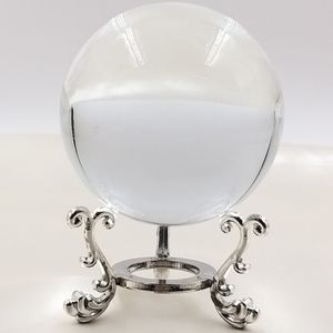 ESFERA DE VIDRO 8CM COM SPORTE NIQUEL