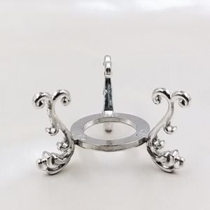 ESFERA DE VIDRO 8CM COM SPORTE NIQUEL