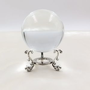 ESFERA DE VIDRO 8CM COM SPORTE NIQUEL