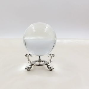 ESFERA DE VIDRO 8CM COM SPORTE NIQUEL