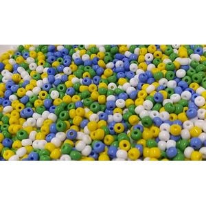 Miçanga Asmara Mix Copa do Mundo - 6/0(4,1mm) 25g Aprox. 300 Peças