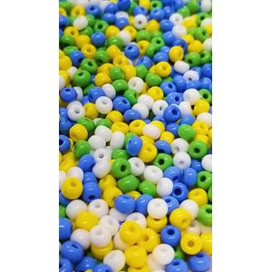 Miçanga Asmara Mix Copa do Mundo - 6/0(4,1mm) 25g Aprox. 300 Peças