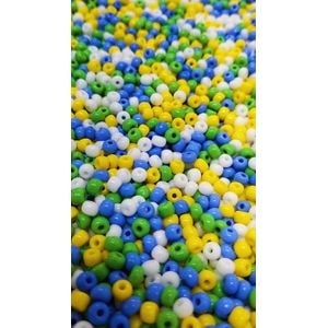 Miçanga Asmara Mix Copa do Mundo - 6/0(4,1mm) 25g Aprox. 300 Peças