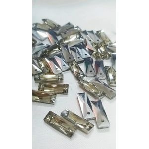 Chaton Chinês Palito 2 Furos Âmbar - 5x15mm 48 Peças
