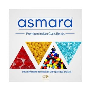 Miçanga Asmara Transparente Verde L 57710 - 9/0(2,6mm) 25g