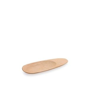 Mini Prato Em Bambu Para Aperitivo, Oval, 11,0 X 3,0cm - 100 Un