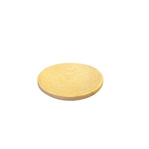 Mini Prato Redondo Em Bambu Liso Para Aperitivo 6x6cm - 100 Un
