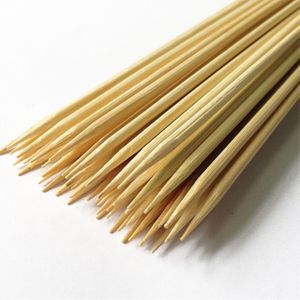 Espeto Para Churrasco Em Madeira, 25cm X 3,5mm - 100 Unidades
