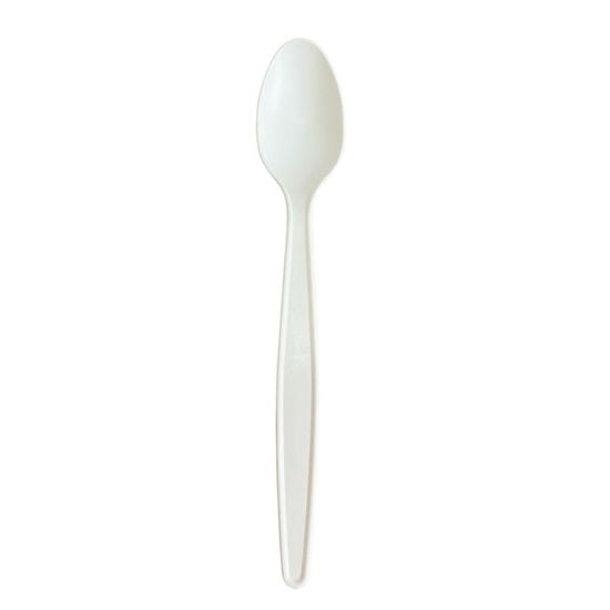 Colher Descartável Ecológica De Amido De Milho, 18cm - 50 Unidades
