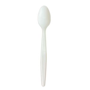 Colher Descartável Ecológica De Amido De Milho, 18cm - 50 Unidades
