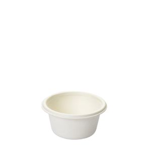 Pote Descartável Biodegradável Em Bagaço De Cana, 50ml - 100 Unidades
