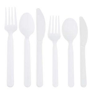 Garfo Descartável, Biodegradável E Compostável Em Cpla Branco, 17cm - 50 Unidades