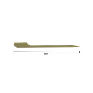 Palito Golf Para Petiscos Descartável E Biodegradável Em Bambu, 12cm - 100 Un